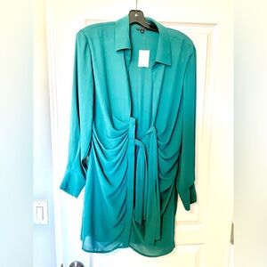 Dynamite Green Shirt Dress